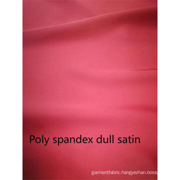 Woven Polyester Spandex Dull Satin Fake Acetate Fabric